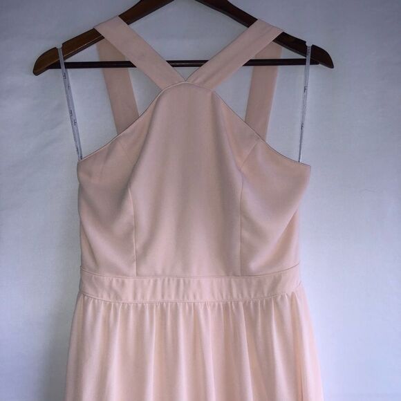 Women's Lulu's Light Pink Long Formal Dress - Picture 3 of 14
